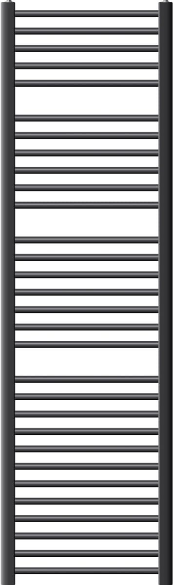 Elektrische badkamerradiator met verwarmingselement 900W 500x1800 mm antraciet recht met zijaansluiting & thermostaat Digitaal display LuxeBath