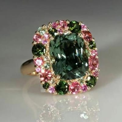 Prachtige Luxe Ultra-glanzende Smaragdgroene Vierkante Kristalvorm Geheime Tuin Ringen voor Vrouwen Bruiloft Verloving Sieraden Cadeau 9