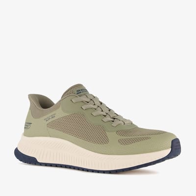 Skechers Slip-ins: BOBS Squad 4 heren sneakers groen - Maat 44 - Extra comfort - Memory Foam