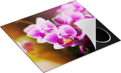 Chefcare Inductie Beschermer Paarse Orchidee Bloemen - 60x50 cm - Afdekplaat Inductie - Kookplaat Beschermer - Inductie Mat