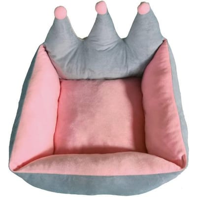 Couronne Sifang Nid Hiver Sommeil Profond Canapé Chien Nid Chat Résistant aux Griffures Nid pour Garder les Animaux au Chaud XL 63*63*34