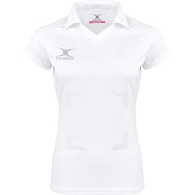 Gilbert Netball Eclipse Hook and Loop Shirt Wmn - W 6 - Wit
