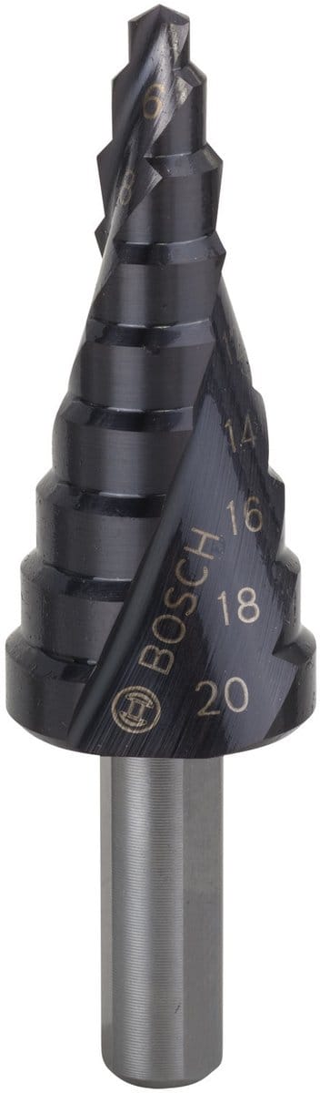 Bosch Accessories 2608588066 2608588066 HSS Getrapte boor Gezamenlijke lengte 70.5 mm TiAIN 3 vlakken schacht 1 stuk(s)