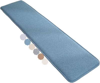 Bankkussen - Zitkussen Bank - Buiten Zitten - Antislip Ontwerp - 35x200cm - Blauw