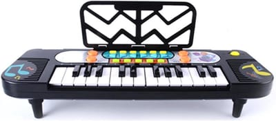 Elektrische Piano Kinderen - Muziekleertoetsenbord Beginners - Muziek Leren Spelen - 37 Standaard Toetsen - 25 Toetsen 11 Modi - Wit