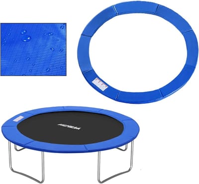 Trampoline Randafdekking - Veiligheidsmat Randbescherming - Veilig Springen - 15mm Dikke Vulling - Ø 366 cm - Blauw