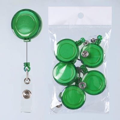 5 STKS Kleur Intrekbare Trek Badge ID Lanyard Naamplaatje Kaarthouder Spoelen Sleutelhanger Anti-Verlies Ketting Clips School Kantoor Benodigdheden