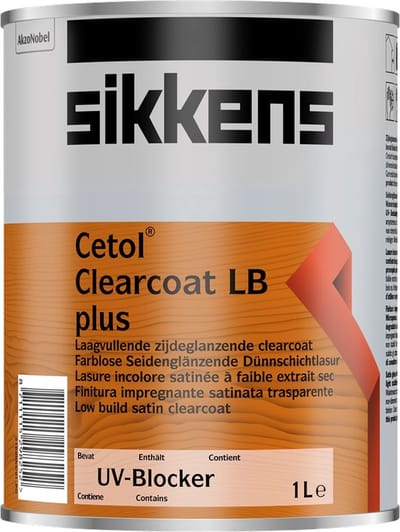 Sikkens Cetol Clearcoat LB Plus - 1 l - 10-14 m²/l - Kleurloos