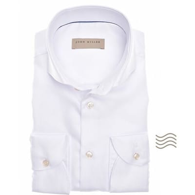 John Miller Overhemd Tailored Structured Wit / male