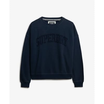 Superdry - Athletic Essentials tonal sweatshirt met ronde hals en appliqué - Dames - Truien