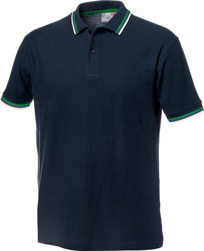 SIR SAFETY SALSA POLO Korte mouw Werkpolo HEREN Blauw Groen - 100% Katoen - 200 g/m² - Zacht