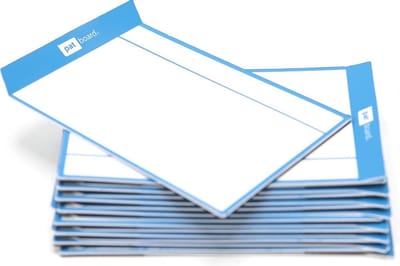 Set van 16 kaarten BLAUW | Herschrijfbare whiteboard magneten voor scrum, kanban en agile | Richt uw magneetbord naar wens in! | Maak je eigen planning | Herbruikbaar