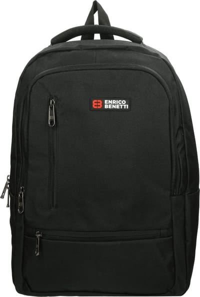 Enrico Benetti Hamburg Laptop Rugzak - 15" Laptop, 25 liter - 62124 - Zwart