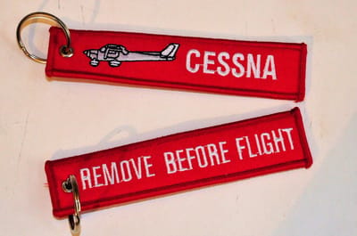 Sleutelhanger "Remove Before Flight & Cessna"