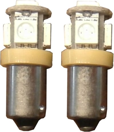 5 SMD LED H6W / BAX9s oranje