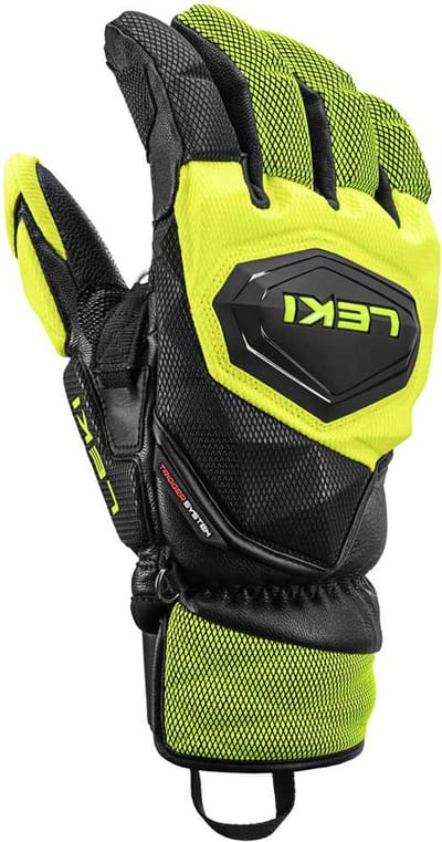 Leki Alpino Wcr Venom Sl 3d Handschoenen Geel,Zwart 9.5 Man