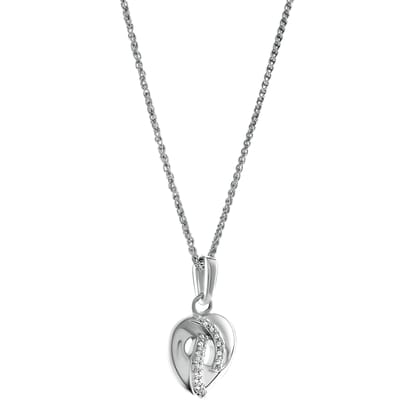 Orphelia 'Amore' Dames 925 Sterling Zilver Hangertje met Ketting - Zilver ZH-7577
