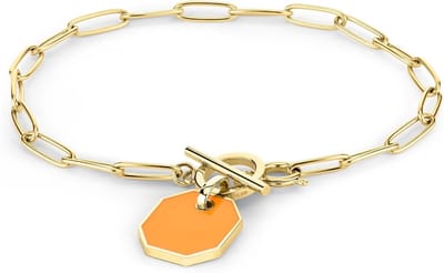 LIEBESKIND Armband met oranje bedel LJ-1304-B-22 IP