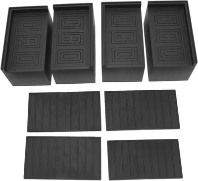 Verhoog je Meubels met 4 Stuks Brede Rectangulaire Verhogers van 3 Inch voor Sofa, Stoel en Wasmachine