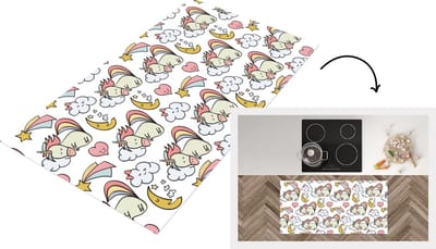 Keukenloper - Loper keuken - Slapen - Unicorn - Patronen - 120x60 cm - Keukenloper vinyl
