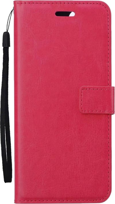 Hoes - Met Pasjeshouder - Geschikt voor OnePlus Nord 3 - Luxe Bookcase Portemonee - Flip Case - Kunstleer Book Case - Flipcase - Book Cover - Walletcase - PortemonneeHoes - Donkerroze