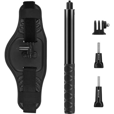 Heupband Bevestigingsriem met Selfie Stick Monopod Voor GoPro DJI Insta360 en Andere Actiecamera's Stijlvolle Uitstraling Praktisch Dagelijks Gebruik