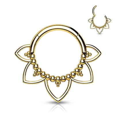 Piercing PVD Filigree sierlijk 1.2x8 - goud - LMPiercings