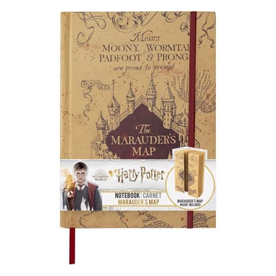 Cinereplicas Harry Potter Notitieboek A5 Marauder's Map Creme
