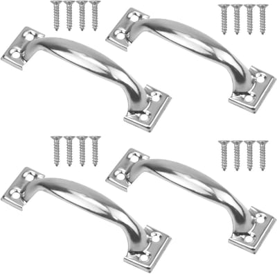 Rustieke Deurgrepen Set van 4, 7.5 cm, Ideaal voor Kastdeuren, Schuifdeuren en Interieurdecoratie
