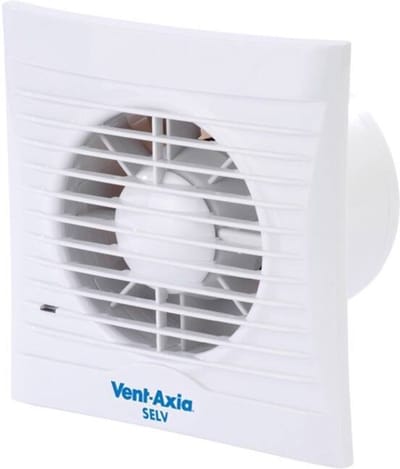 Vent-Axia Azur SELV 12V badkamer- en toiletventilator met timer - 100 mm