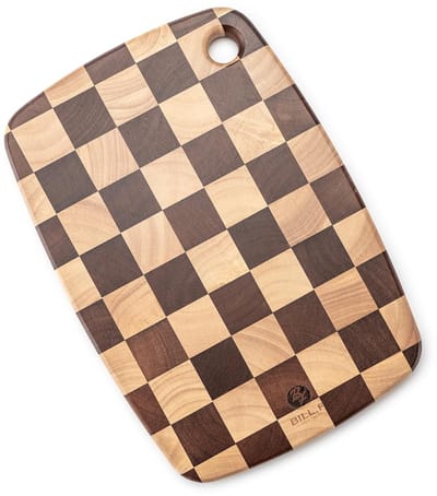 Dailygoods- Snijplank Hout 43 x 30 x 5 cm - Acacia Houten Snijplank - Snijplankenset met Houder - Duurzaam - Antislip - Schokbestendig - Snijplankje