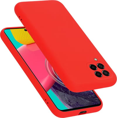 Cadorabo Hoesje geschikt voor Samsung Galaxy M53 5G in LIQUID ROOD - Beschermhoes gemaakt van flexibel TPU silicone Case Cover
