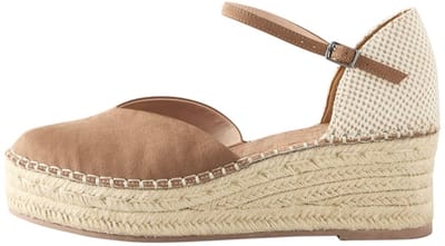 Next - Dames - Espadrilles met sleehak en gesloten neus - Bruin