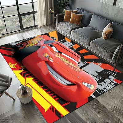 Auto's Disney Bliksem McQueen Cartoon Tapijt Slaapkamer Woonkamer Huis Bank Deurkleed Huisdecoratie Kind Groot Vloerkleed Cadeau 50x80cm