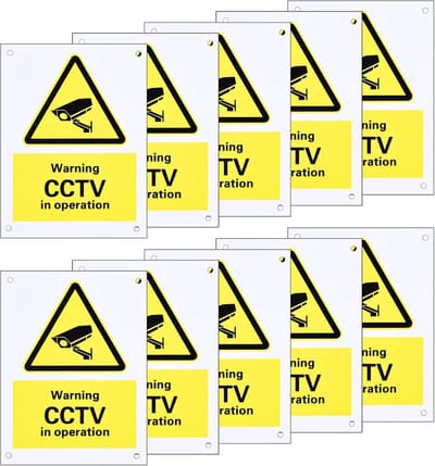Kunststof Camerabewaking Binnenkort Toezicht Borden - 10 stuks
