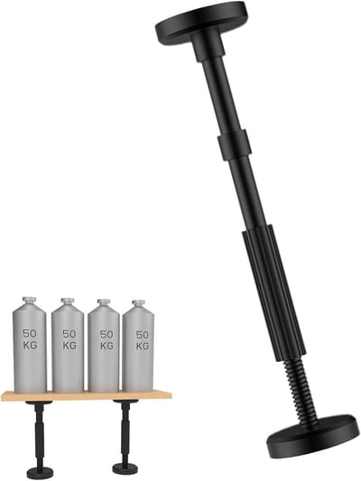 Meubel Steunpoten - Verstelbare Staven - Stabiliteit Vergroten - Trillingsdempend Materiaal - Verstelbare Lengte - Zwart