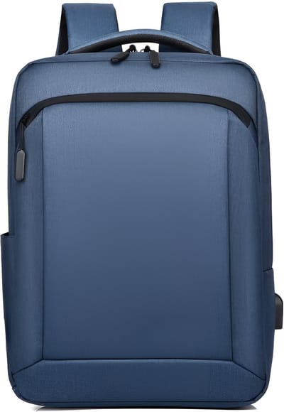 CarryQuest® - Man Urban Oxford-rugzak - Laptopcompartiment tot 15,6 inch - Laptoprugzakken - Duurzaam Oxford-materiaal - 20-35L - Blauw