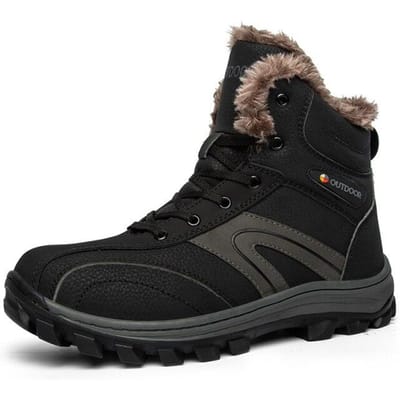 Heren Outdoor Wandelschoenen Voor Heren Duurzame Waterdichte Klimschoenen Tactische Laarzen Antislip Berg Winter Trekking Sneakers 45 zwart