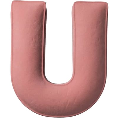 Kussen letter u Yellow Tipi Posh Velvet