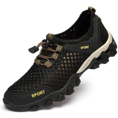 Herenschoenen Nieuwe Mesh Schoenen Zomer Ademend Heren Sport en Vrije Tijd Hardloopschoenen Tide Schoenen Mesh Wandelschoenen 44