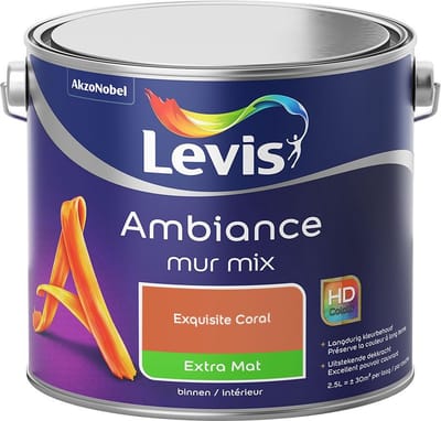 Levis - Ambiance Mur Extra Mat Mix - Exquisite Coral - Mengverf - 2,5 L