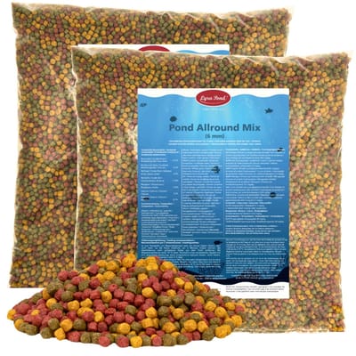 2 x 10 liter (7,4 kg) Lyra Pond® Pond Allround Koi Mix visvoer vijvervoer