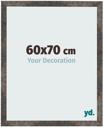 Your Decoration - Fotolijst 60x70 cm - MDF - Geoxideerd Metaal - Bologna