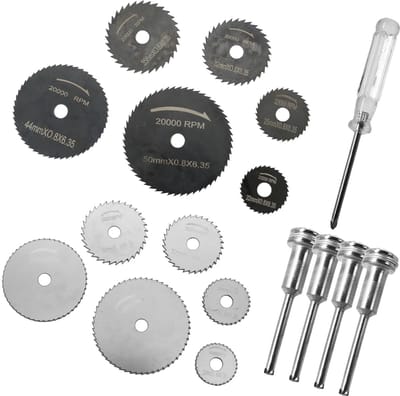 Dremel accessoires 17-delige set - HSS snijdisk - hoogwaardig en duurzaam - ideaal voor hout, plastic en metaal - ShopVlot