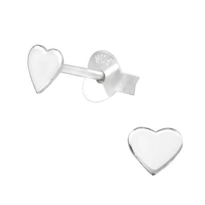 Aramat Jewels | Oorbellen | 925 Zilveren Hartjes Oorbellen - 4 mm - Glad | | | |4mm | Zilver | Kinderen, Volwassenen | Verkleurd niet