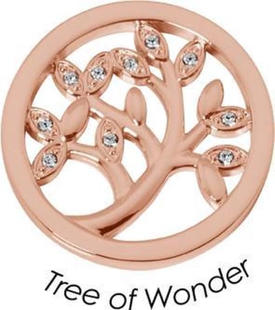 Quoins Disk QMOA-59S-R Three of Wonder staal rosekleurig (S)