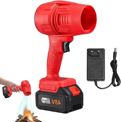 Turbine Ventilator - Luchtblazer Stof - Apparaten Reinigen - Krachtige Luchtstroom - 31 cm Lengte - Rood