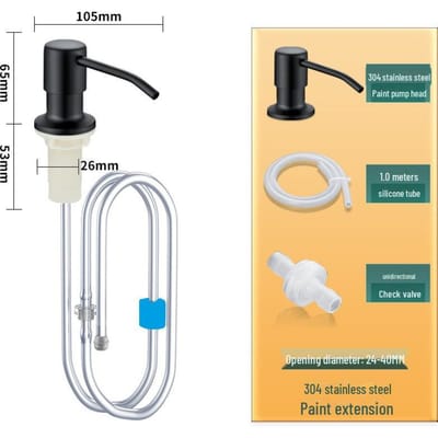 RVS Keuken Spoelbak Zeepdispenser met Verlengbuis