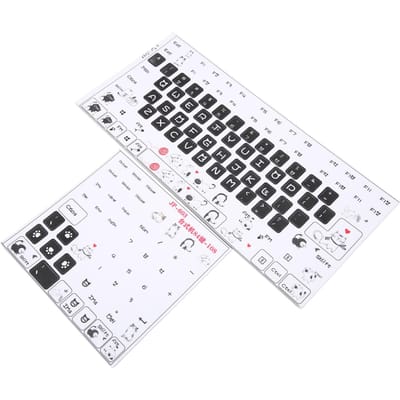 Toetsenbordstickers PVC Transparant Mat Patroon Decoratief DIY Leuke Stijl Toetskappen Stickers voor Algemeen
