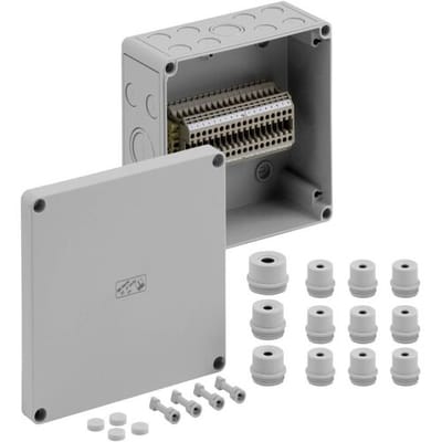 Spelsberg RKi 4/18-18x4q Serieklemmen-behuizing 180 x 182 x 90 Kunststof Grijs 1 stuk(s)